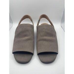 Lucky Brand Sling Back Flat Sandals Women's‎ Georgeta Size 6 Titanium